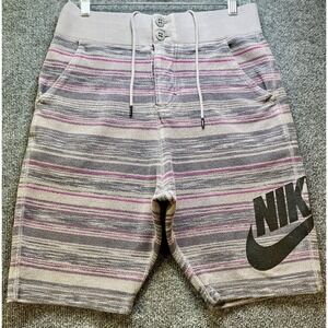 Nike Aztec Shorts Men's Small FC Squad Knit Grey Purple‎ Stripe
